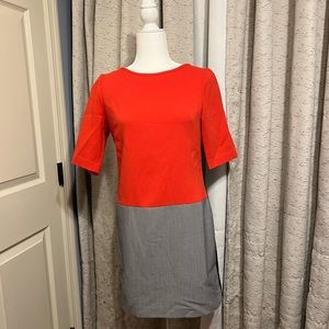 Color block shift dress